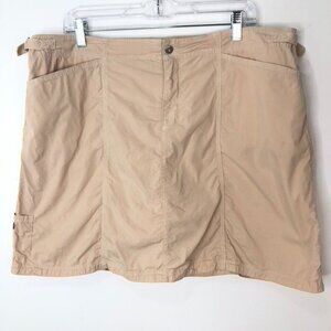 Fresh Produce Beige Cotton/Spandex Skort/Skirt Size XXL